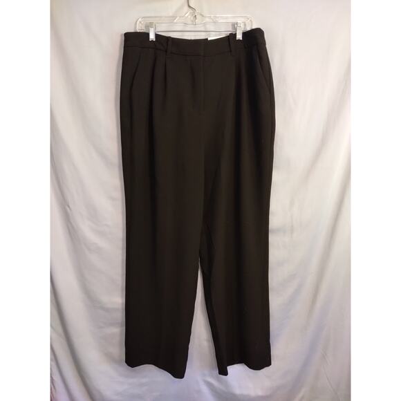 Nine West High Rise Wide Leg Black Dress Pants - Picture 2 of 4